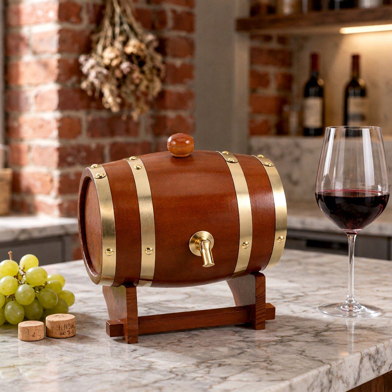 Whisky Beer And Wine - 1Set Oak Aging Barrel Wooden Wine