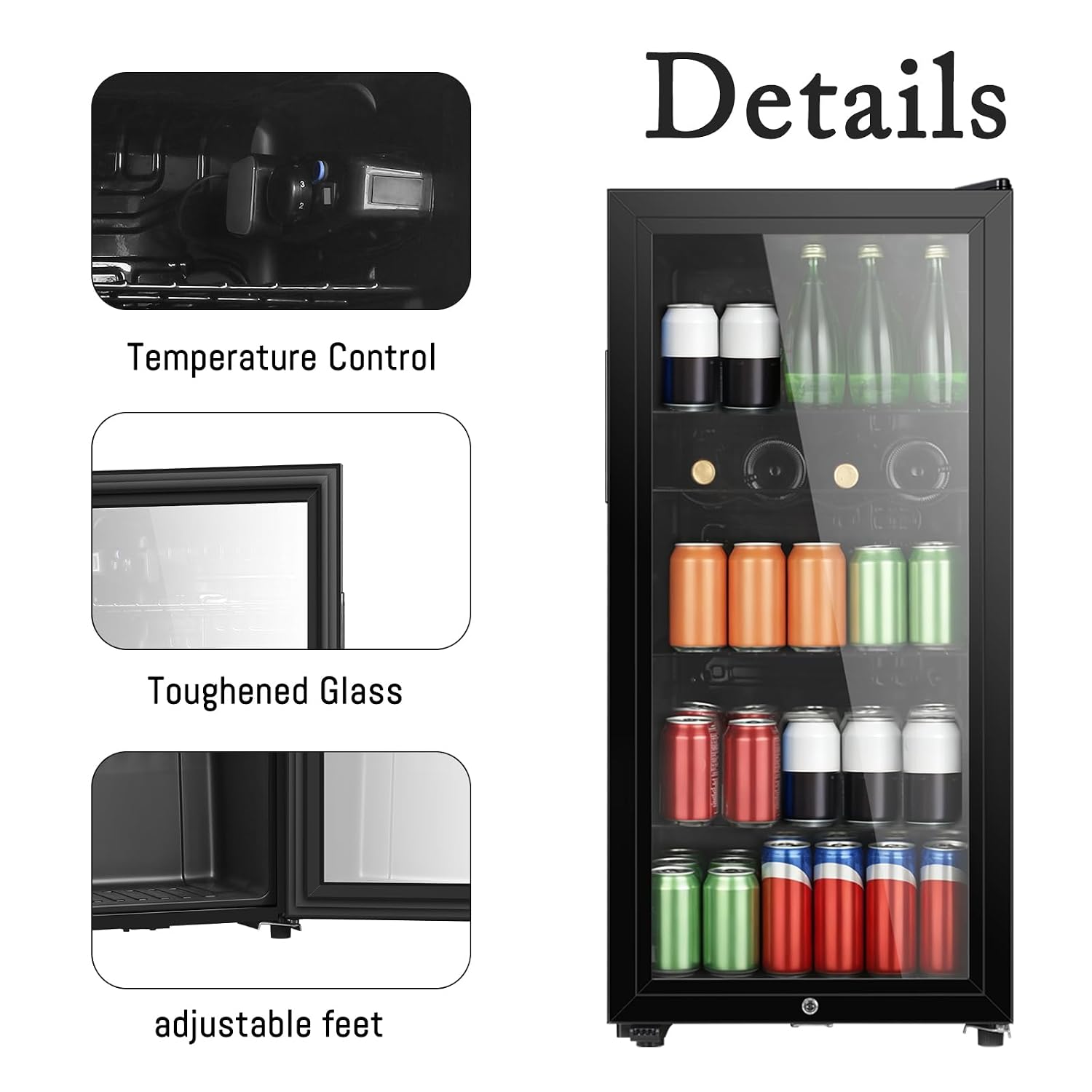 4.5 cu.ft Beverage Refrigerato - огляд і ціна Wine Beer Cooler Fridge