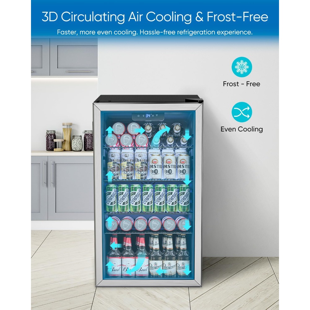 Beverage Refrigerator Cooler - - огляд і ціна Wine Beer Fridge Small