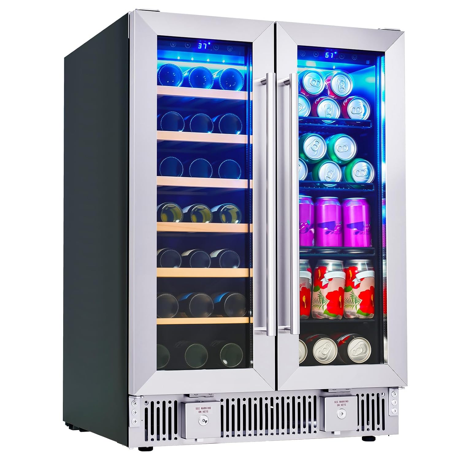 Beverage Refrigerator, 24-Inch - огляд і ціна Wine Beer Dual Zone