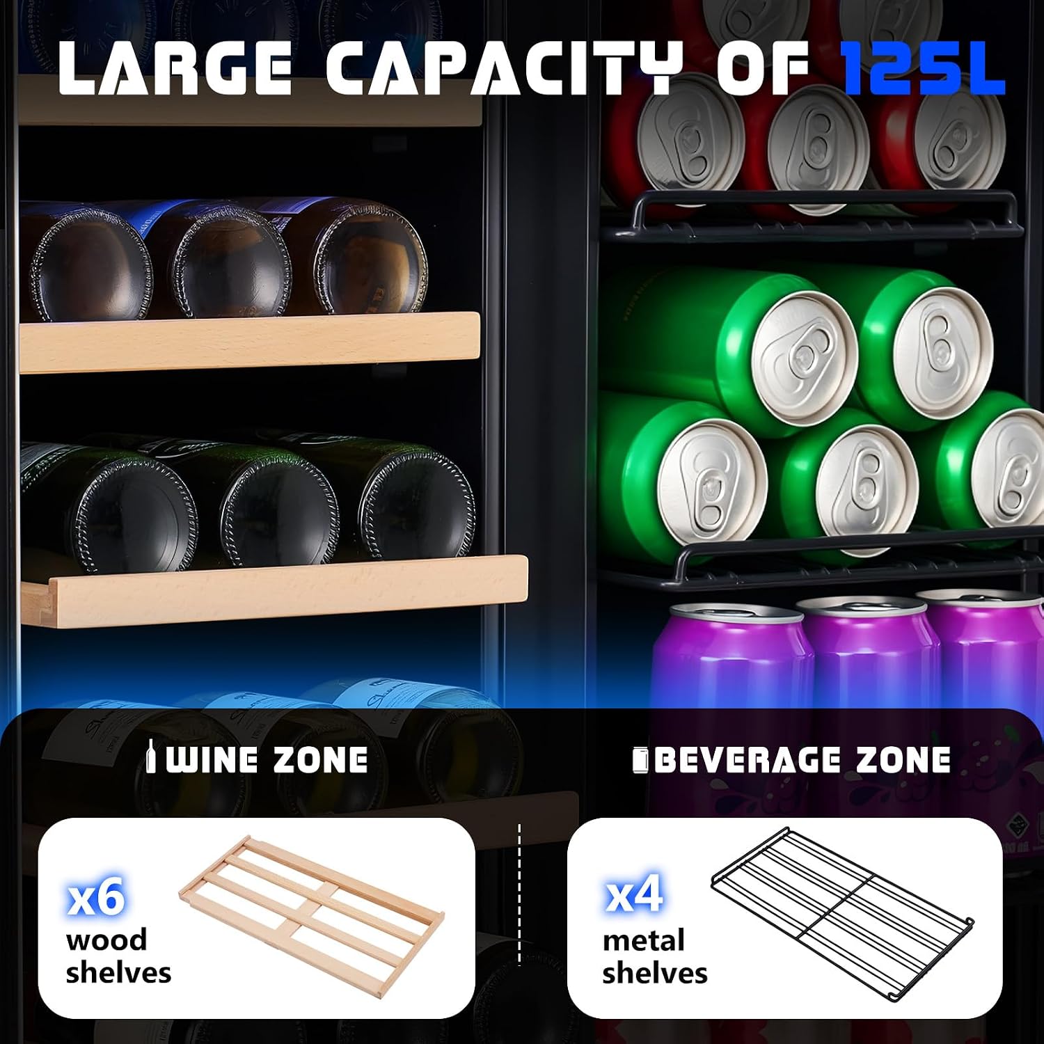Beverage Refrigerator, 24-Inch - огляд і ціна Wine Beer Dual Zone