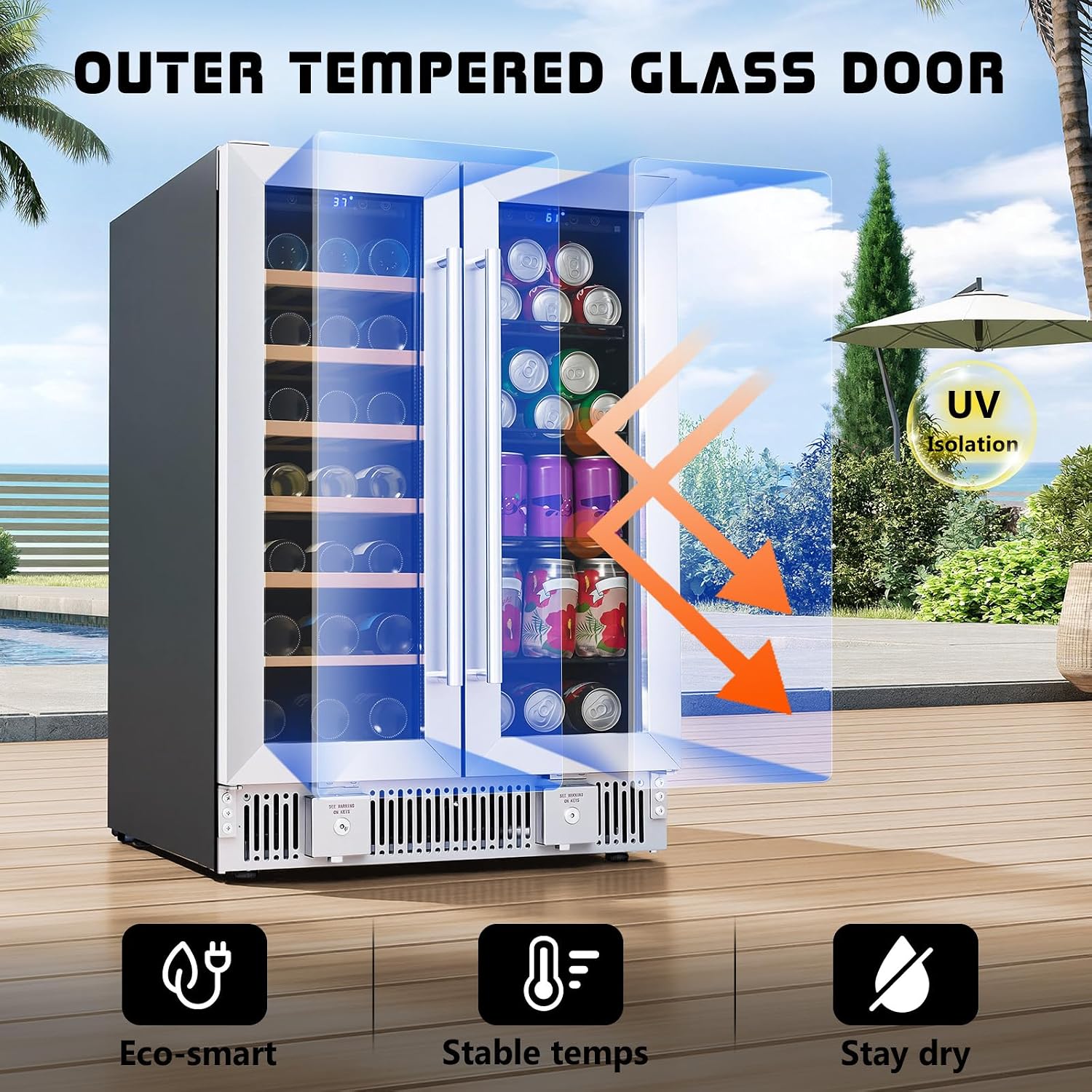 Beverage Refrigerator, 24-Inch - огляд і ціна Wine Beer Dual Zone
