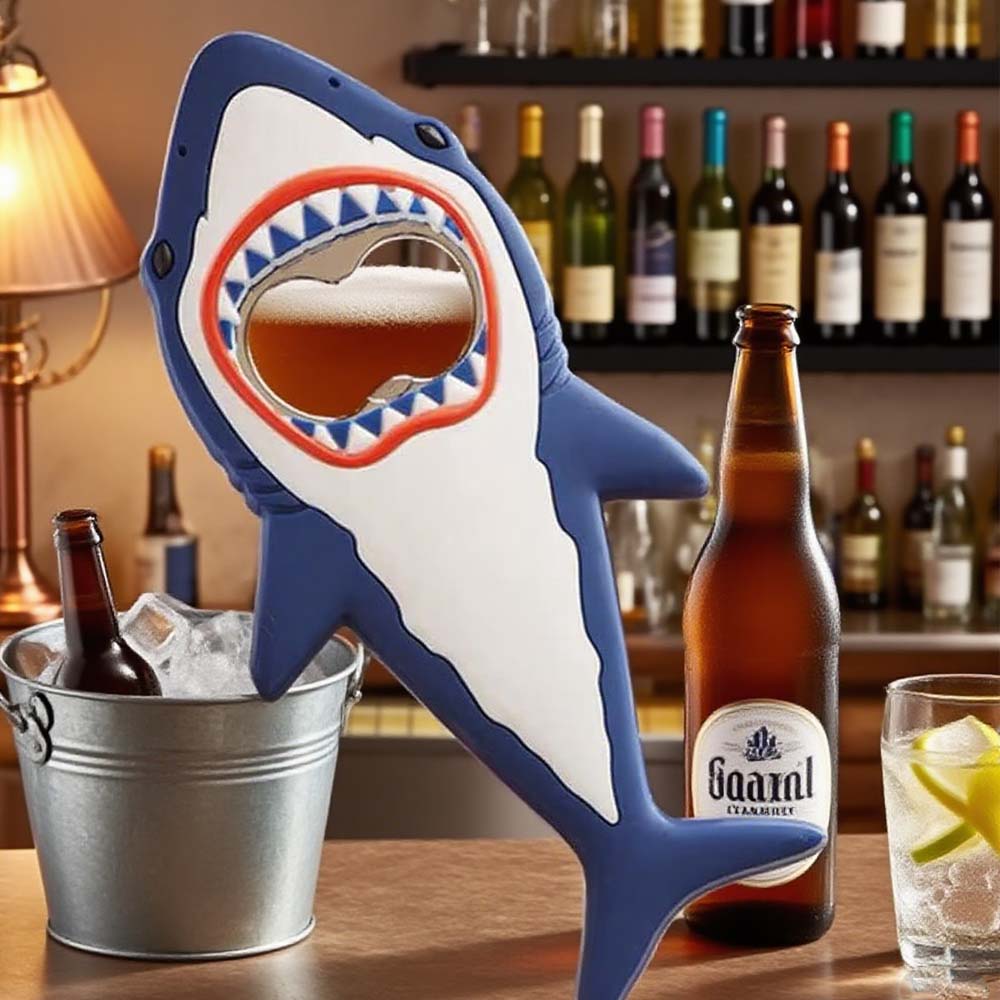 3D Shark‑Shaped Magnetic Beer  - огляд і ціна Wine Beer Fridge
