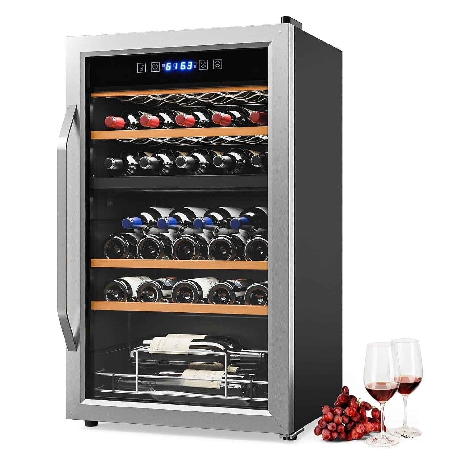 33 Bottle Dual Zone Wine Coole - огляд і ціна Wine Beer Dual Zone