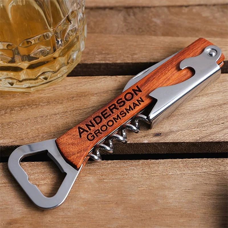 Custom Engraved Name Text Wood - огляд і ціна Wine Beer Brand