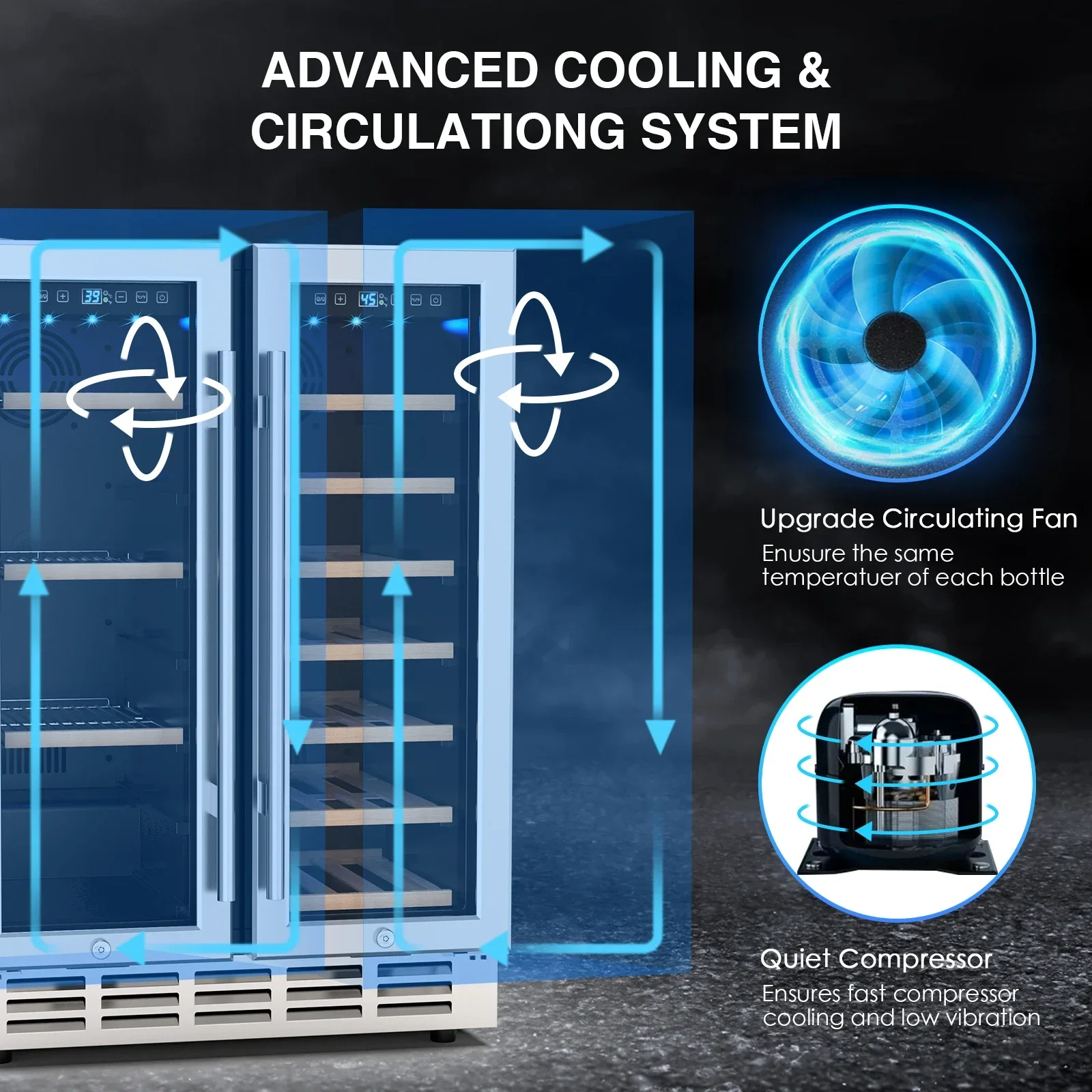 Wine and Beverage Refrigerator - огляд і ціна Wine Beer Dual Zone