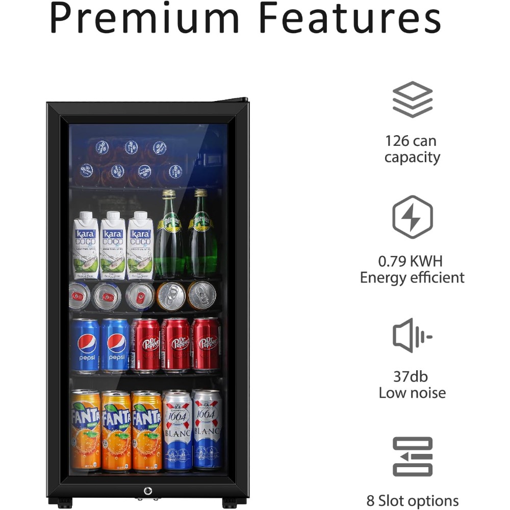 Beverage Refrigerator, Three P - огляд і ціна Wine Beer Cooler Fridge