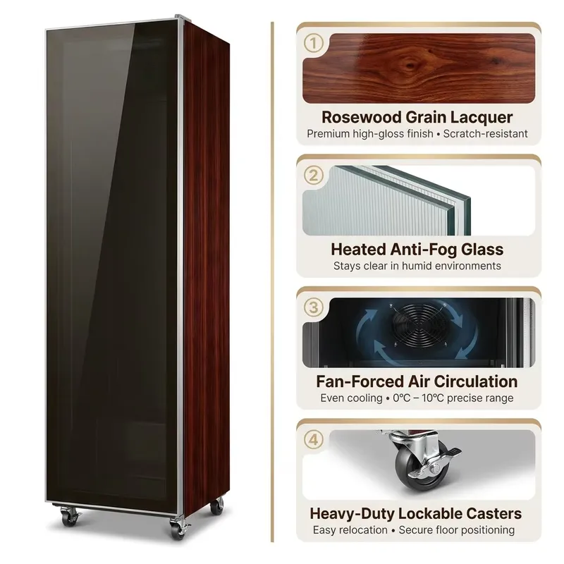 YWM Certificate Rosewood Finis - огляд і ціна Wine Beer Cooler Fridge